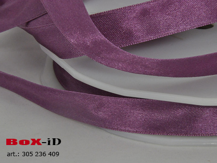 Double face satin 409 aubergine 16mm x 50m